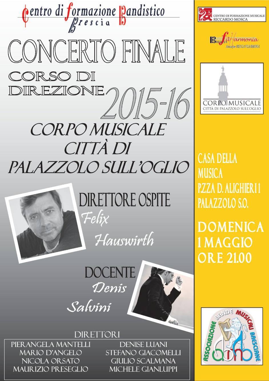 Concerto finale del corso di direzione d’orchestra 2015/2016