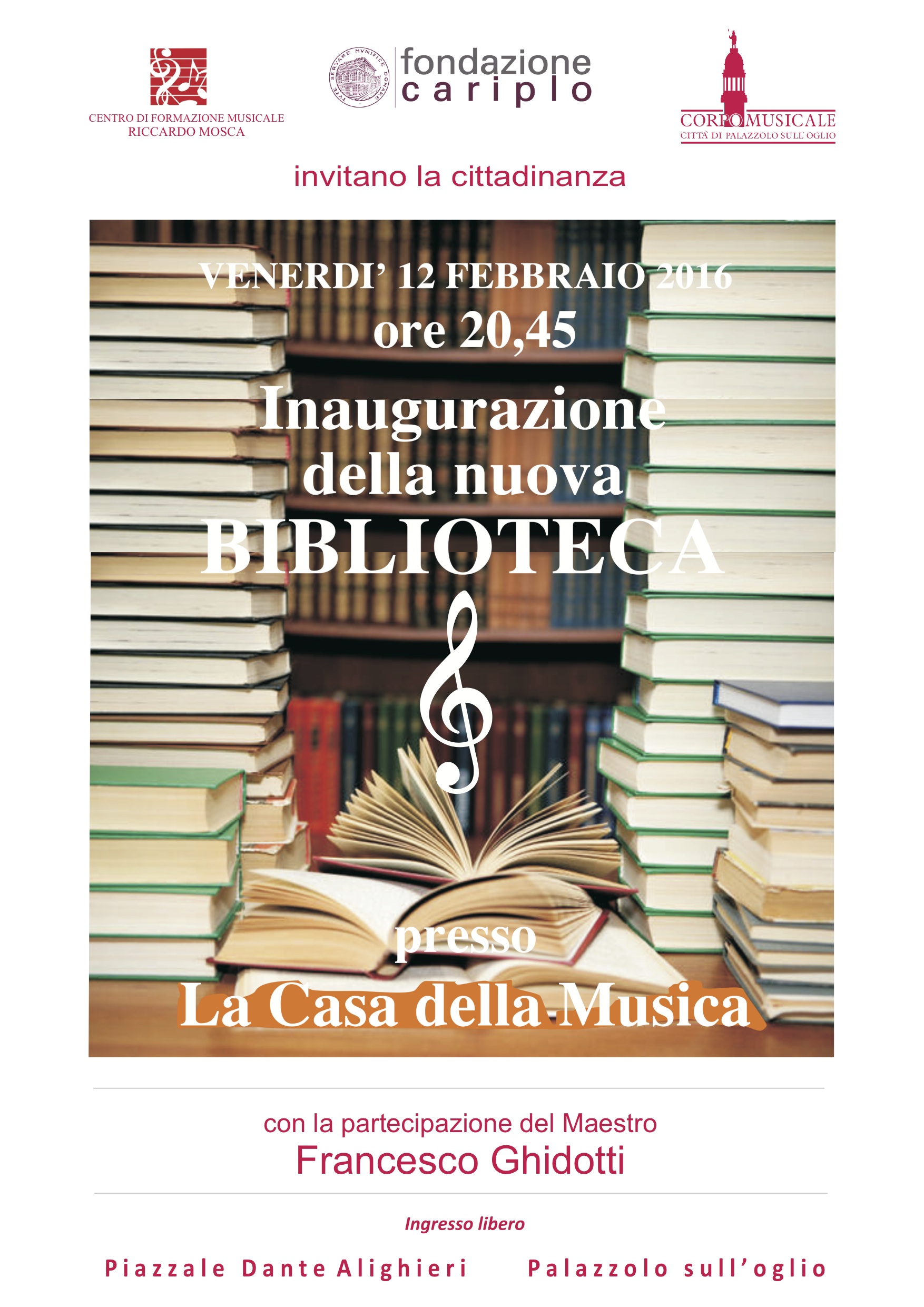 Inaugurazione della nuova BIBLIOTECA