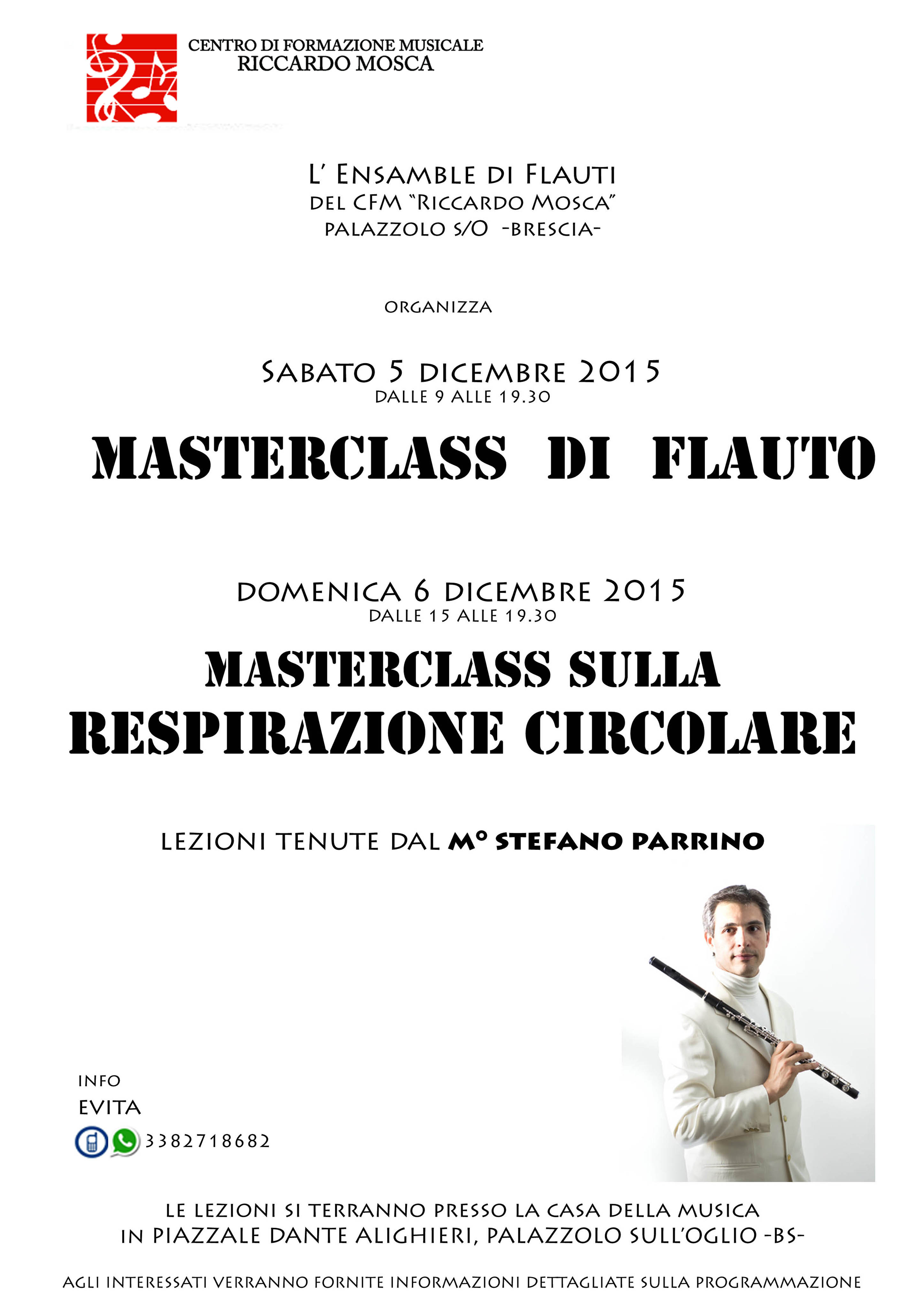 Masterclass di flauto – La respirazione circolare