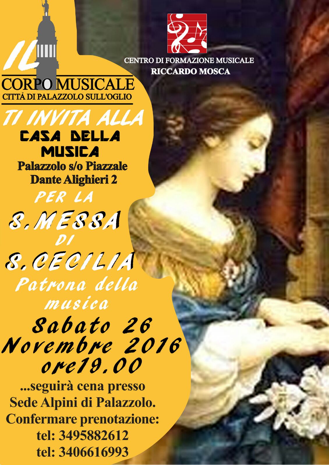 26/11 – S. Messa di Santa Cecilia