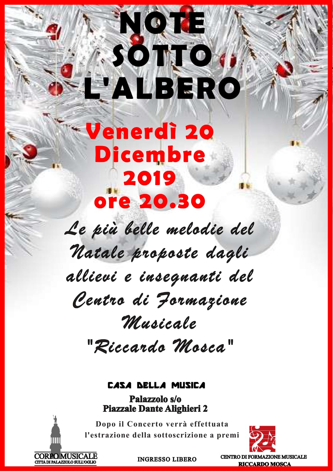 20/12 – Note sotto l’albero